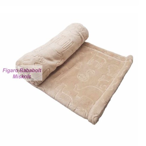 Wellsoft Babatakaró Nyomott mintás 70×90 -Bézs