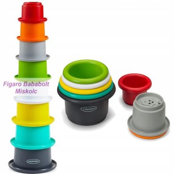 Infantino Stack'N Nest poharas játék 8db-os