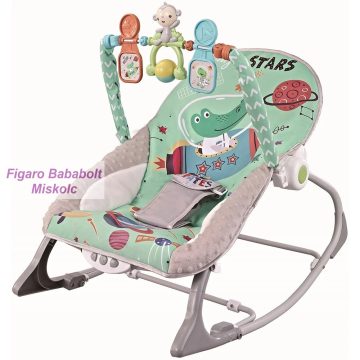   Chipolino Baby Spa rezgő-zenélő pihenőszék 9 kg-ig - Green