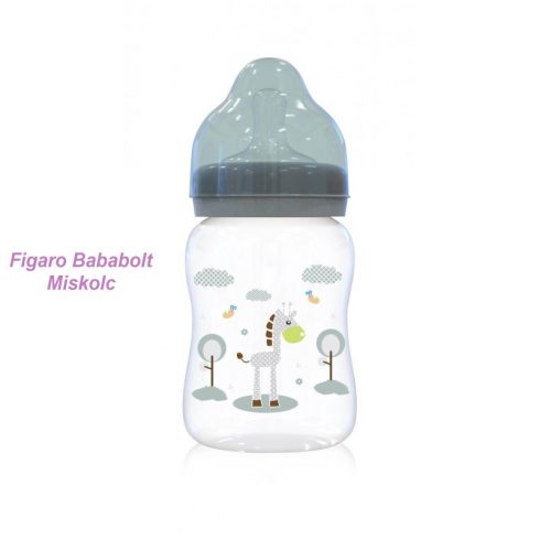 Baby Care széles nyakú cumisüveg 250ml - Mint green