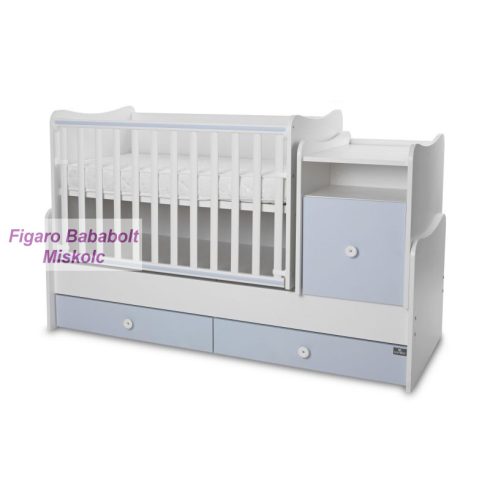 Lorelli Trend PLUS kombi ágy 70x165 - White Baby Blue