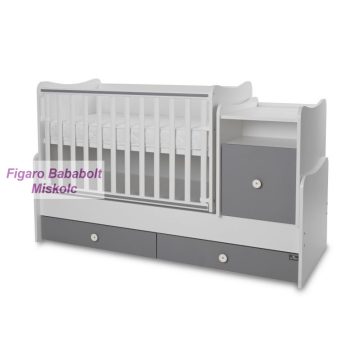 Lorelli Trend PLUS kombi ágy 70x165 - White Stone Grey