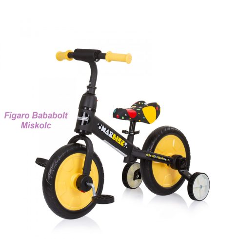 Chipolino Max Bike bicikli segédkerékkel - Yellow