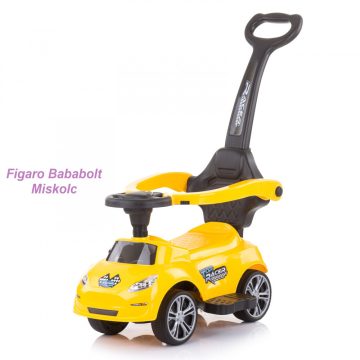 Chipolino Turbo bébitaxi tolókarral - yellow