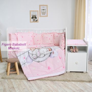   Lorelli ágynemű garnitúra Trend kombi ágyhoz - Butterflies Pink