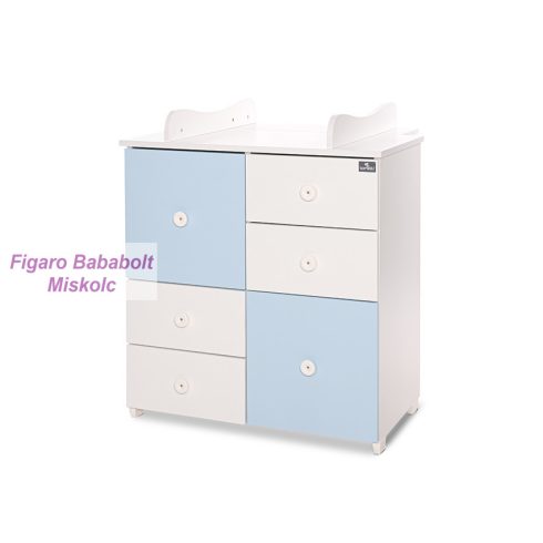 Lorelli Cupboard pelenkázó komód - White & Baby Blue