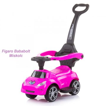 Chipolino Turbo bébitaxi tolókarral - pink