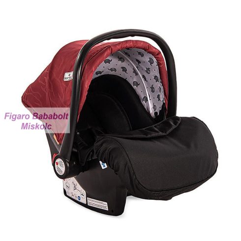 Lorelli Lora Design autóshordozó 0-13kg - Red Elephants