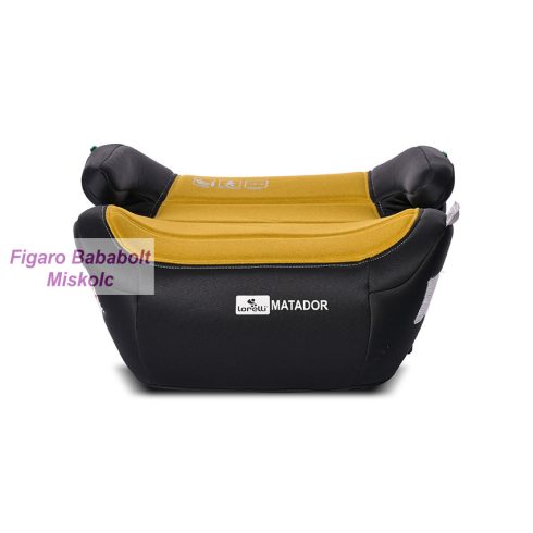 Lorelli Matador autós ülésmagasító Isofix 125-150cm - Lemon Curry