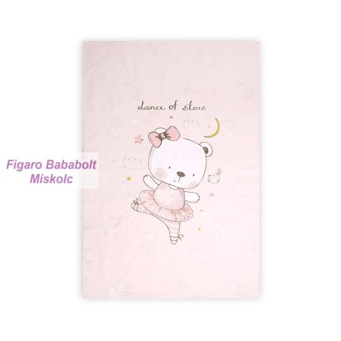 Lorelli Paplan huzat 140x95cm - Pink Ballerina Bear