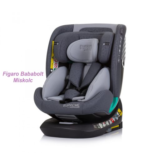 Chipolino Supreme autósülés Isofix 40-150cm - Granite