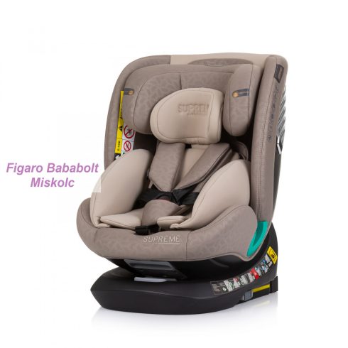 Chipolino Supreme autósülés Isofix 40-150cm - Macadamia