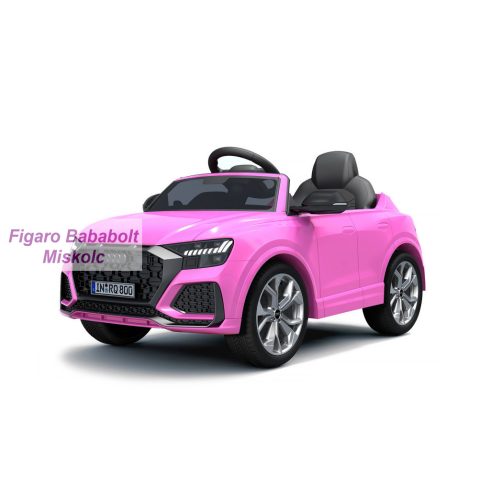 Chipolino Audi RS Q8 elektromos autó bőr üléssel - pink