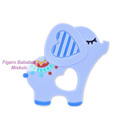 Baby Care szilikon rágóka - Еlephant Lucky Blue