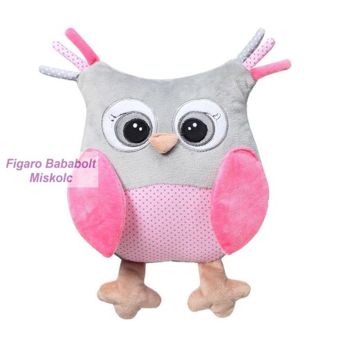 BabyOno plüss csörgő Sofia bagoly 30cm 441 pink