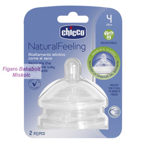 Chicco Natural Feeling etetőcumi 4hó+