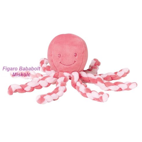 Nattou plüss játék Octopus "sötét rózsaszín"